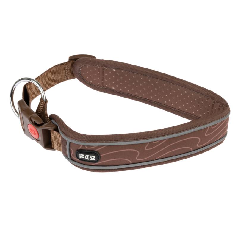 TIAKI Halsband Soft & Safe, braun - Größe L: 55 - 65 cm Halsumfang, 45 mm breit von TIAKI