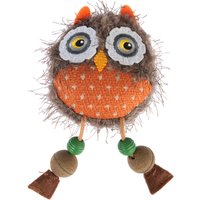 TIAKI Happy Owl mit Katzenminze - 1 Stück (ca. L 15 x B 7,5 x H 4 cm) von TIAKI