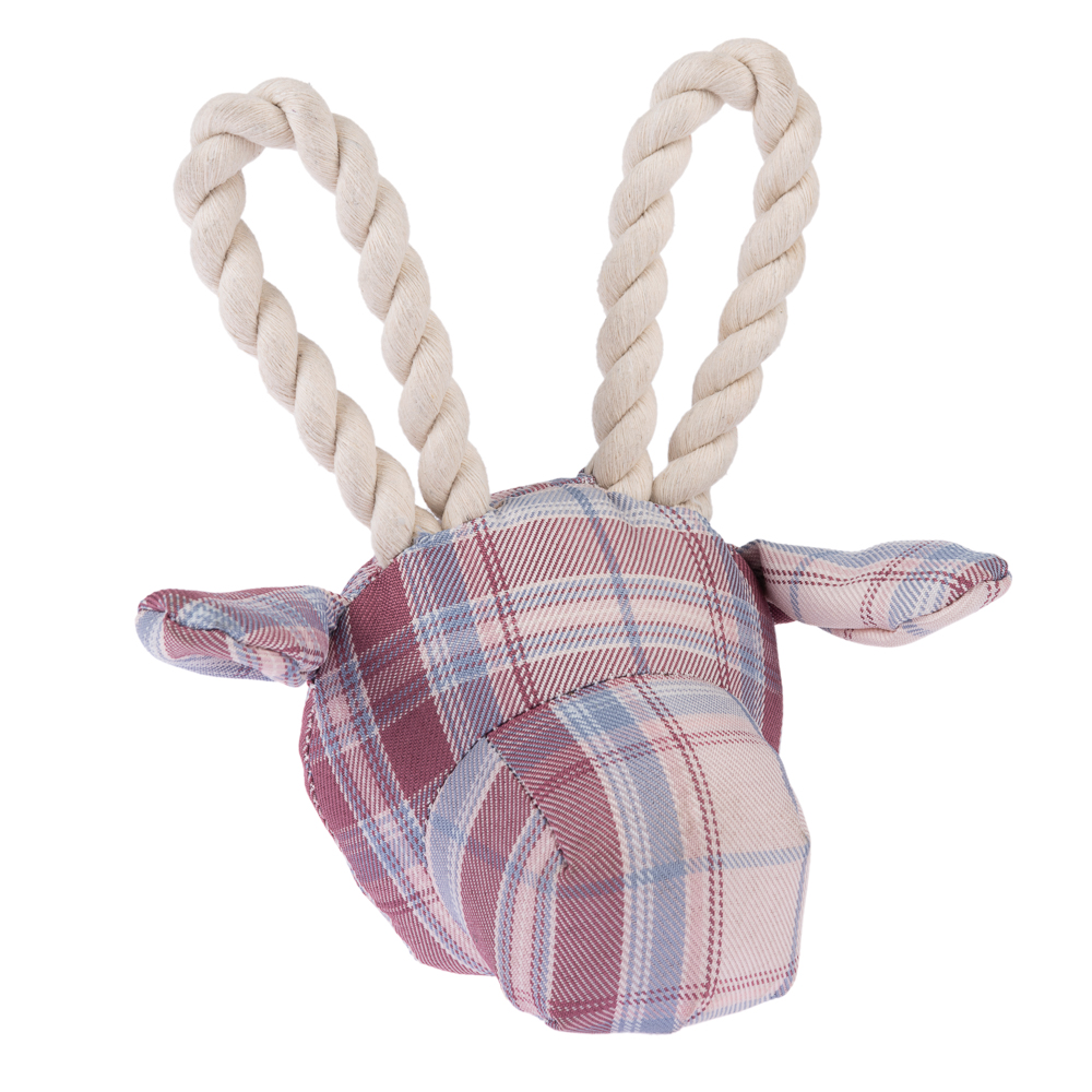 TIAKI Hundespielzeug Giraffe mit Seil - Gr. M: L 27 x B 14 x H 23 cm von TIAKI