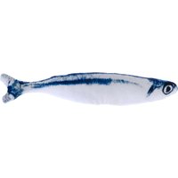 TIAKI Katzenspielzeug Sardine mit Katzenminze - ca. L 20 x B 4,5 x H 3 cm von TIAKI