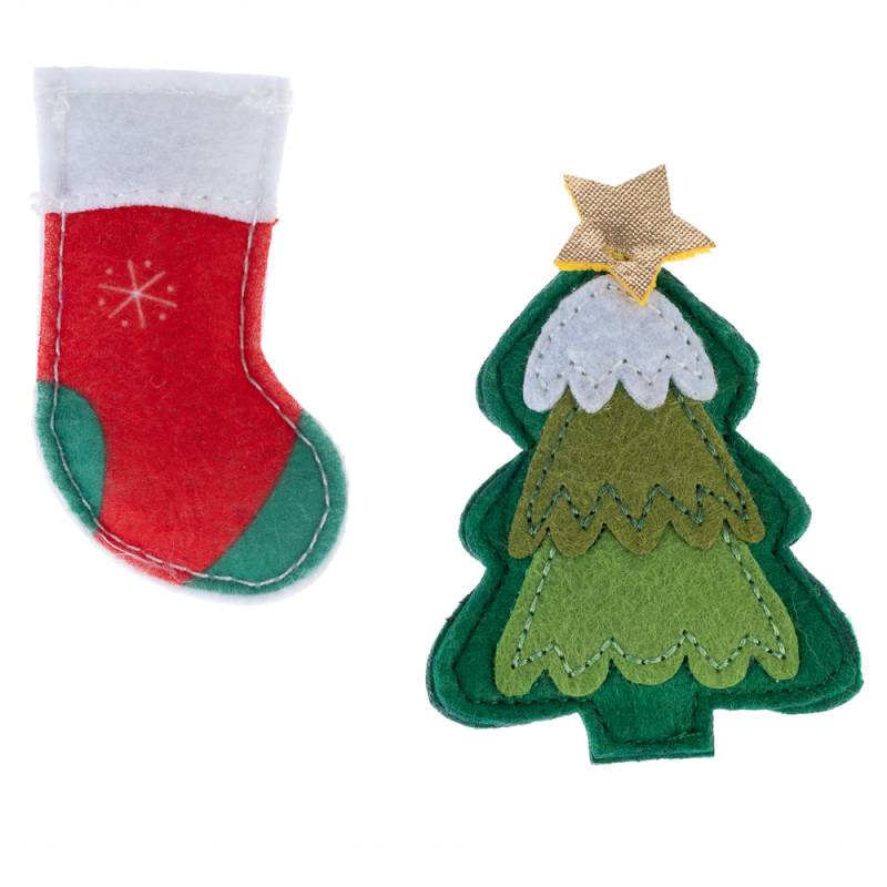 TIAKI Katzenspielzeug-Set Weihnachtsbaum & Socke - 2er Set von TIAKI