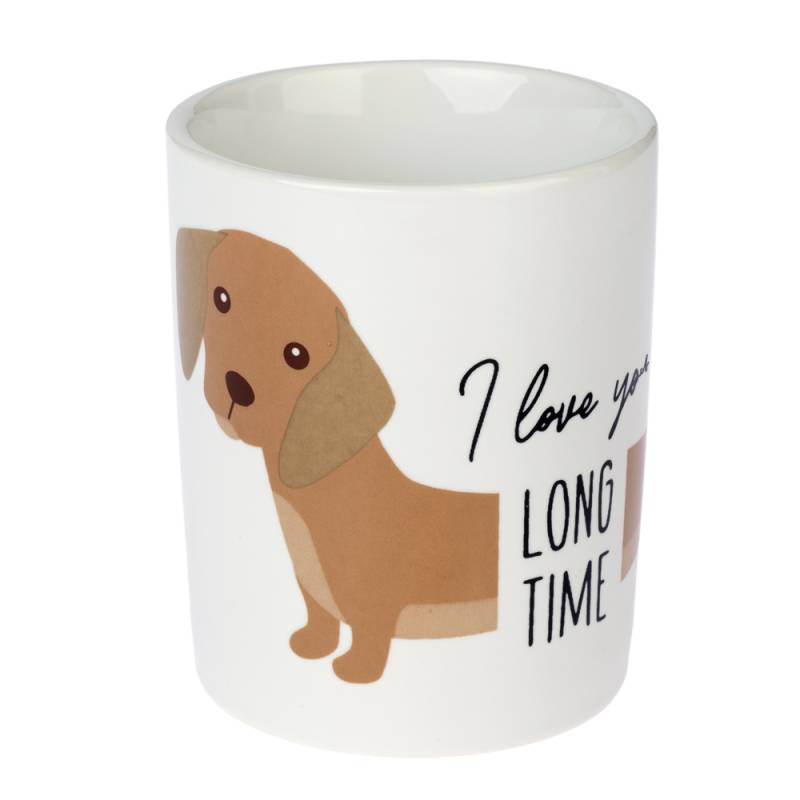 TIAKI Keramiktasse "I Love You Long Time" - Ø 9 x H 10 cm von TIAKI