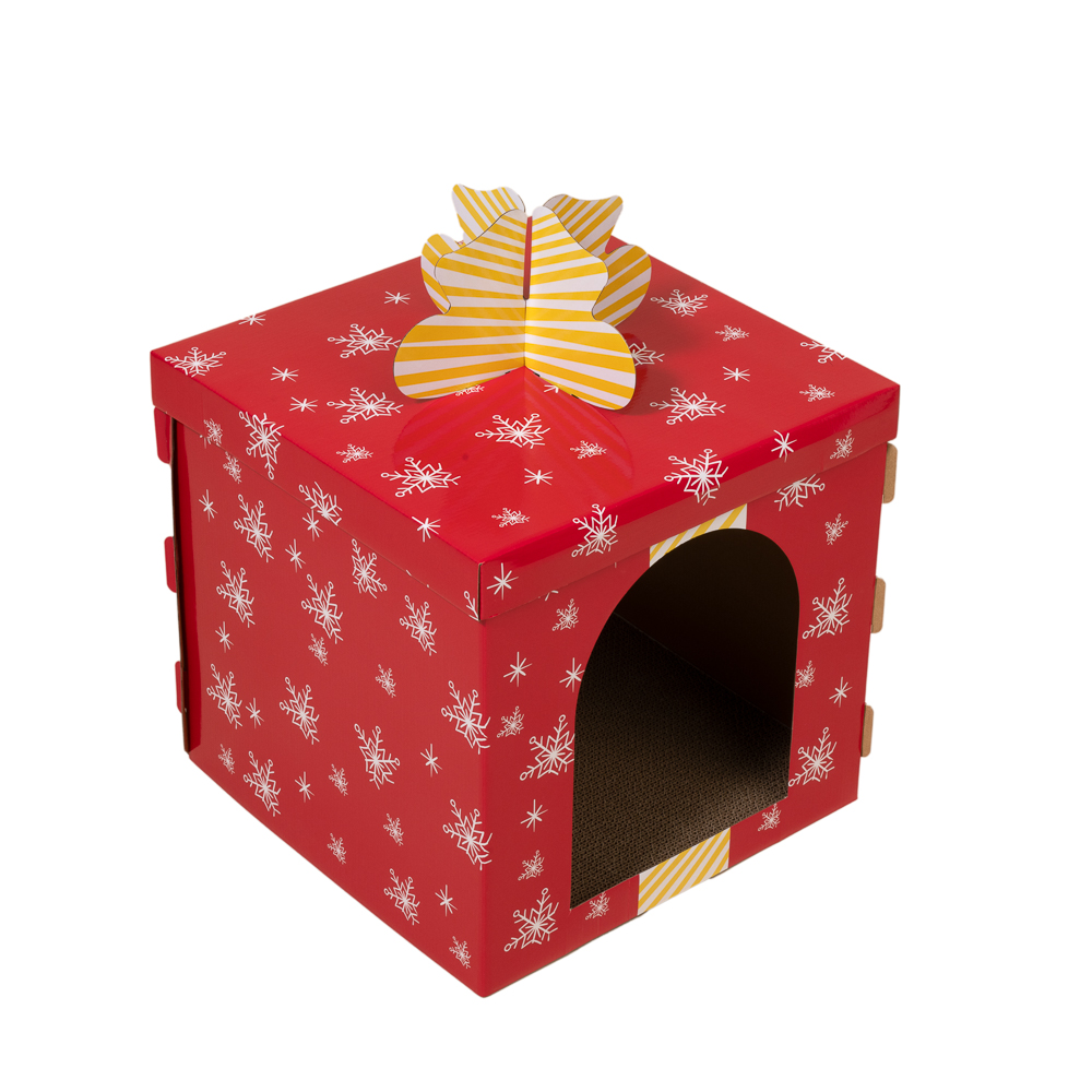 TIAKI Kratzmöbel Rote Geschenkbox - L 37,5 x B 37,5 x H 50 cm TIAKI Kratzmöbel Rote Geschenkbox - L 37,5 x B 37,5 x H 50 cm von TIAKI
