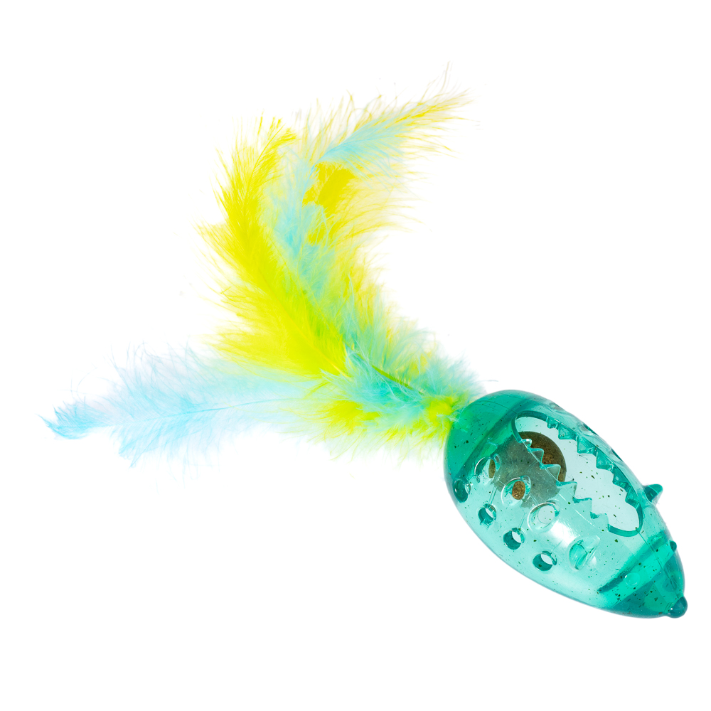 TIAKI Maus mit Katzenminzeball und Federn - 1 Stück TIAKI Maus mit Katzenminzeball und Federn - 1 Stück von TIAKI