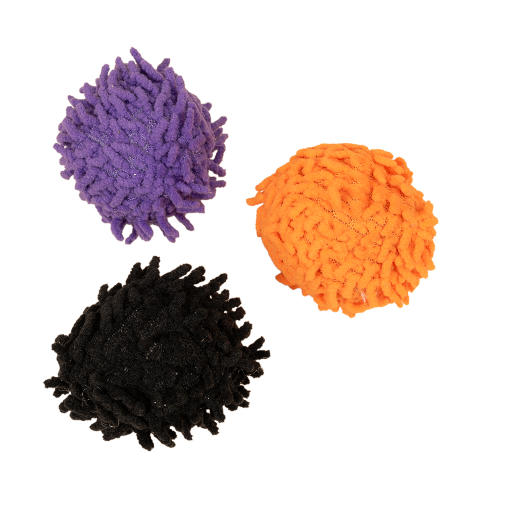 TIAKI Pompom Ball-Set Halloween mit Katzenminze - 3 Stück TIAKI Pompom Ball-Set Halloween mit Katzenminze - 3 Stück von TIAKI