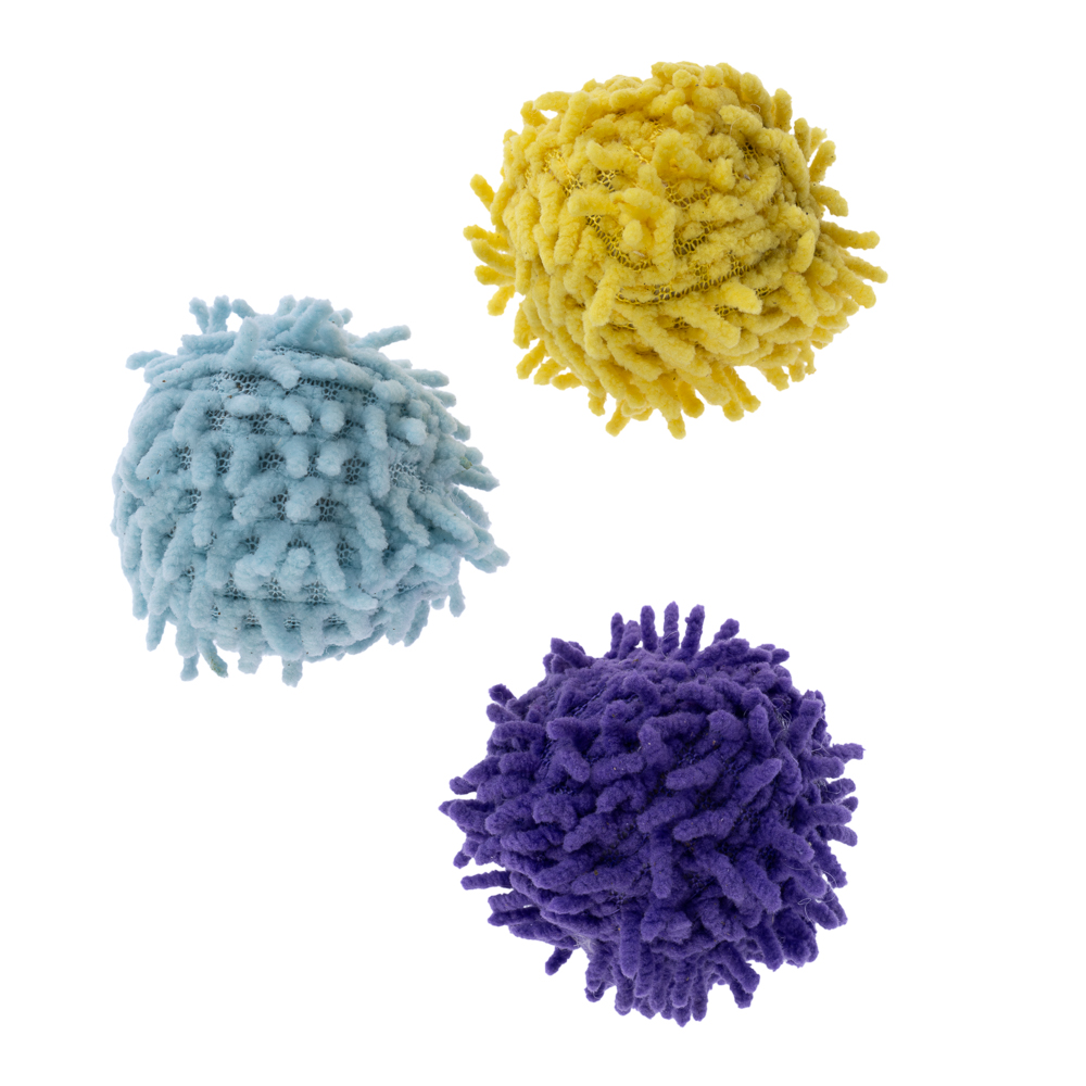 TIAKI Pompom Ball-Set mit Katzenminze - 3 Stück TIAKI Pompom Ball-Set mit Katzenminze - 3 Stück von TIAKI