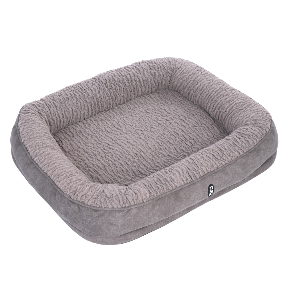 TIAKI Poolside Paws Hundebett Fossil - Größe L: L 75 x B 60 x H 14 cm von TIAKI