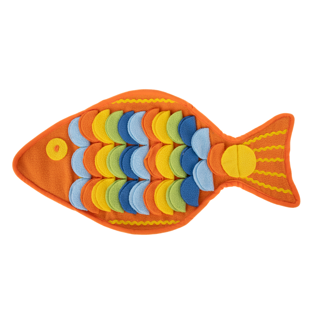 TIAKI Schnüffelteppich Regenbogen-Fisch - ca. L 48 x B 25 cm von TIAKI