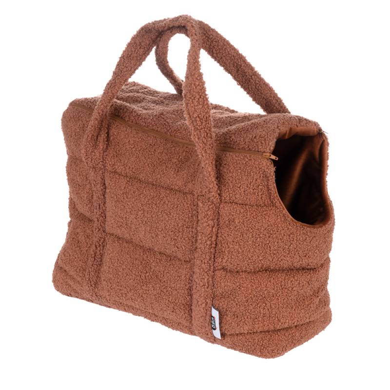 TIAKI Tragetasche Teddy für Hunde - kupfer: ca. L 40 x B 20 x H 30 cm von TIAKI