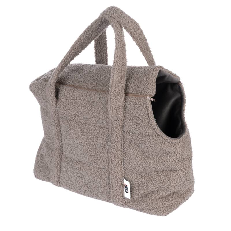 TIAKI Tragetasche Teddy für Hunde - taupe: ca. L 40 x B 20 x H 30 cm von TIAKI