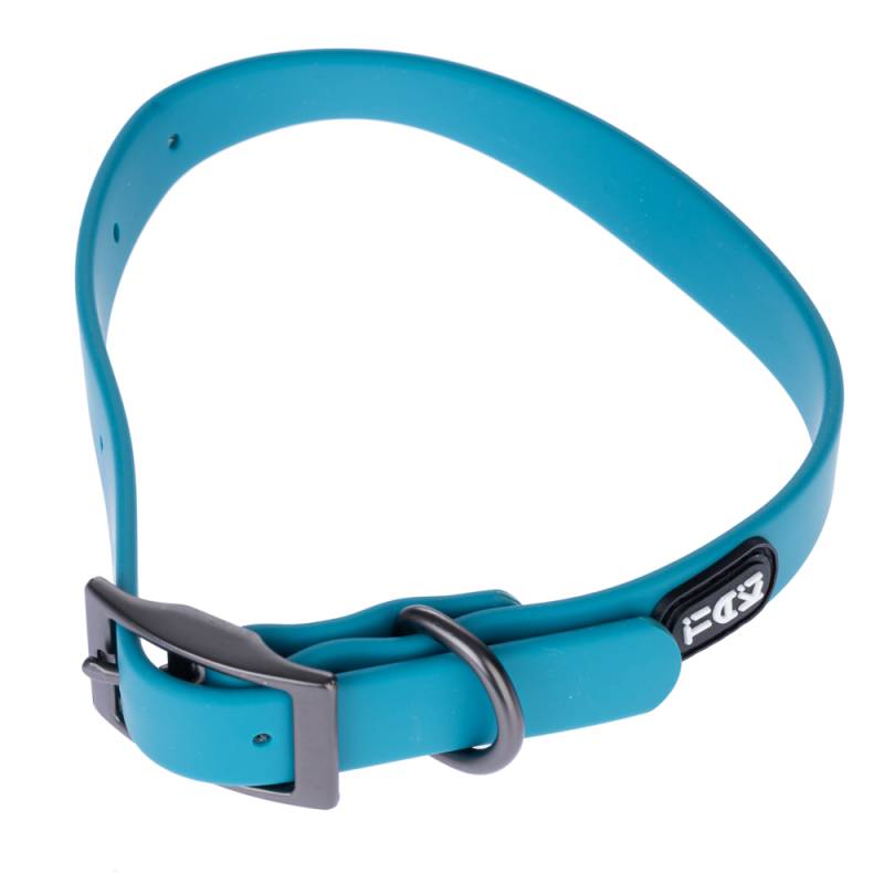 TIAKI Wasserabweisendes PVC-Halsband, blau - Größe L: 34-56 cm Halsumfang von TIAKI