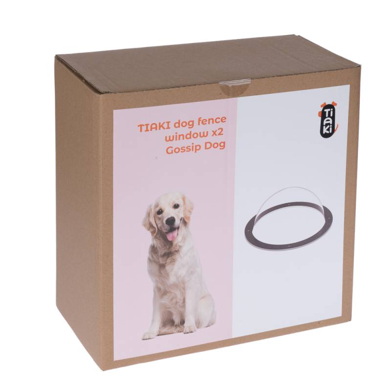 TIAKI Zaunfenster "Gossip Dog" für Hunde - 2er Set von TIAKI