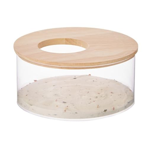 TIANQUXNGI Badesandbehälter für Hamster Acryl Badezimmer Transparent Katzentoilette Badespielzeug Zubehör für Kleintiere von TIANQUXNGI