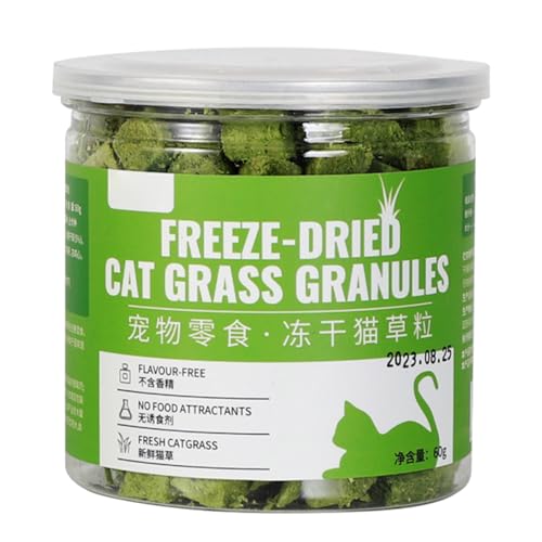 TIANQUXNGI Gras Katzenminze Kaupflege Kausnacks Zähne gefriergetrocknete Haarball-Kontrolle Leckerlis von TIANQUXNGI