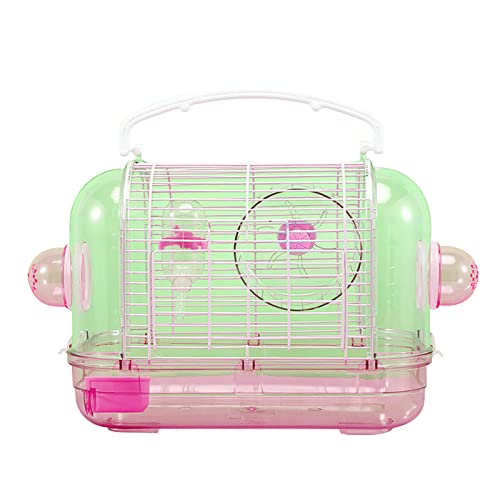 TIANQUXNGI Vogelkäfig für Hamster, Reisekäfig, transparent, gute Belüftung, abnehmbares Design, einfach zu transportieren, für Rennmäuse, kleine Ratten von TIANQUXNGI