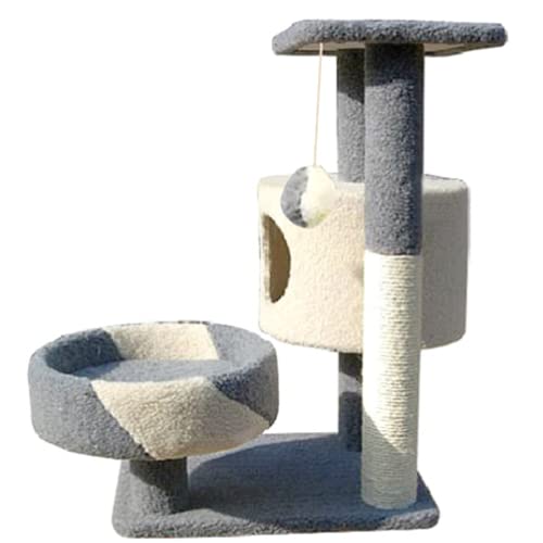 TIANYIA Katzenhaus Plüsch-Katzenbaum, bequeme Ruheplattform für Katzen, mehrfarbige Auswahl, Indoor-Katzenhöhle mit Kratzstämmen, Geschenke von TIANYIA