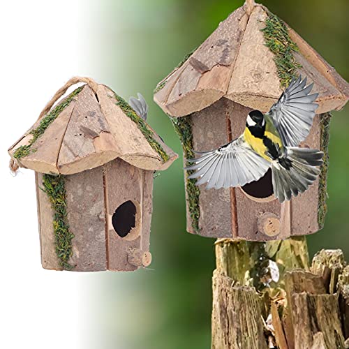 TICFOX Innovatives Vogelhaus Holz Hängendes Vogelhaus Kleines Vogelhaus für Outdoor Gartenarbeit Hof von TICFOX