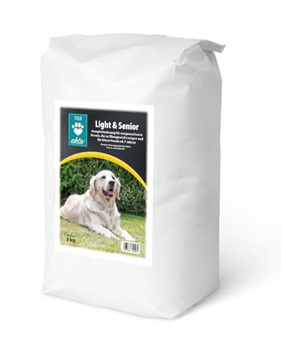 TIER aktiv Light & Senior Hundefutter Trockenfutter (15 kg) von TIER aktiv