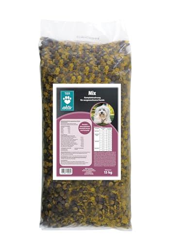 TIER aktiv Mix Hundefutter Trockenfutter (15 kg) von TIER aktiv