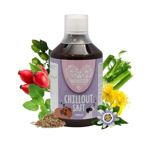 TIERLIEBHABER - Chillout Saft für Hunde zur Beruhigung bei Angst und Stress an Silvester – 100% natürliches Beruhigungsmittel für Hunde – Anti-Stress Saft mit Baldrianwurzel, Lavendel & Johanniskraut von TIERLIEBHABER