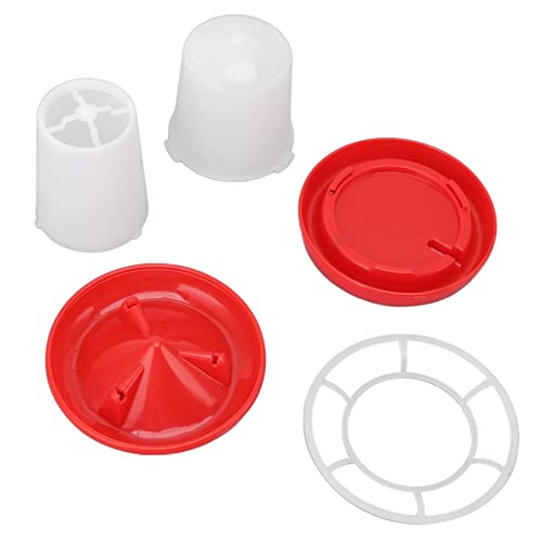 TIKATARER Hühner-Futter- und Tränke-Set, Hühner-Wasser-Futterstation, Hühner-Starter-Set, Küken-Futterstation, Automatische Fütterung und Bewässerung, Geflügel-Futterstation und von TIKATARER