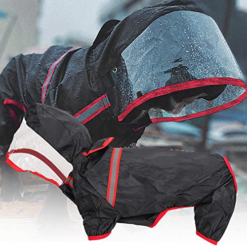 TIKATARER Hunde-Regenjacke, Wasserdichter Regen-Overall, Hunde-Regenmantel, Outdoor-Haustierkleidung, Regenmantel, Hunde-Regenmantel, Schneesichere, Winddichte Kleidung für Große, von TIKATARER