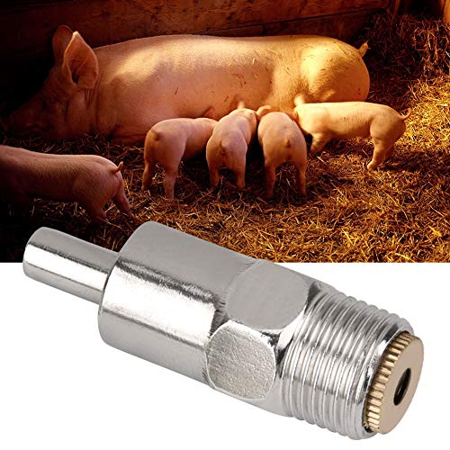 Tränke-Nippel für Schweine, Hühner-Tränke-Nippel, Schweine-Futterstation, Automatische Tränke, 5 Stück, Nippeltränke aus Edelstahl, Tränke für Nutztiere, Kühe, Rinder, Pferde, von TIKATARER