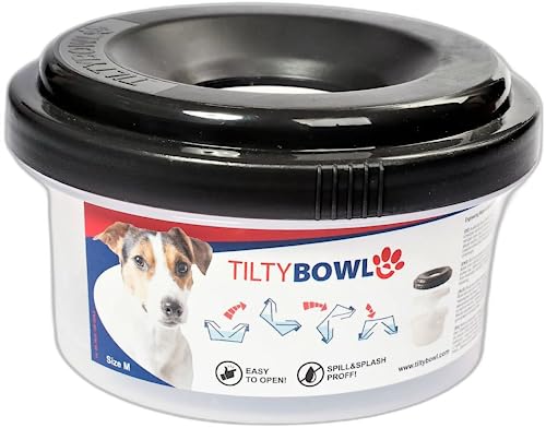 Trinknapf für Hunde Tilty Bowl Größe M (anthrazitgrau) von TILTYBowl
