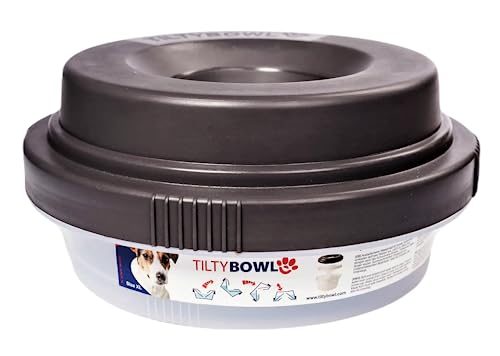 Trinknapf für Hunde Tilty Bowl Größe XL (Graubraun) von TILTYBowl