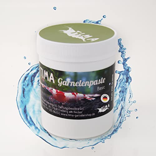 TIMA Garnelenshop® Garnelenfutter I Garnelenpaste I Futter für Garnelen I und Krebse und Krabben I Made in Germany I Hochwertige Mineralien und Proteine I Vitamine und Nährstoffe I Basic Serie 200g von TIMA