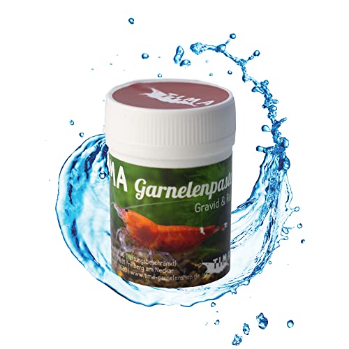 TIMA Garnelenshop® Garnelenfutter IGarnelenpaste I RedI Futter für Garnelen I Gravid Serie I Made in Germany I Booster I Eifleckbildung I Top Mineralien und Proteine I Premium Nährstoffe I 35g von TIMA