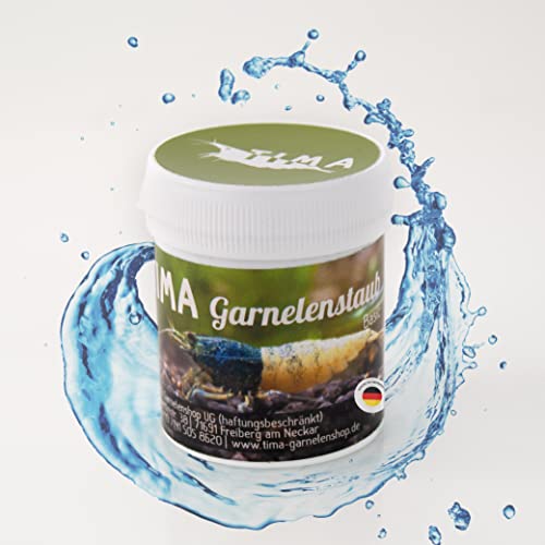 TIMA Garnelenshop® Garnelenfutter I Garnelenstaub I Futter für Garnelen I und Krebse und Krabben I Basic Serie I Made in Germany I Hochwertige Mineralien und Proteine I Vitamine und Nährstoffe I 40g von TIMA