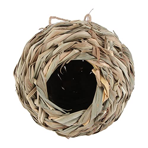 TINEASUR 1 Stück Kreativer Rattan Weaving Bird Nest Dekoratives Vogelhaus (zufällige Farbe) von TINEASUR