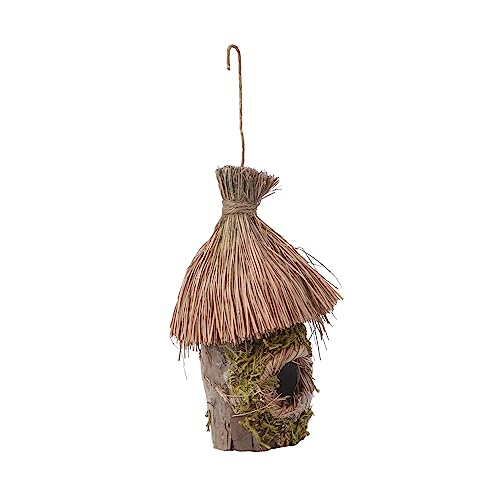 TINEASUR 1Stk Vogelnest Vogelhaus aus gewebtem Seil Vogelbrutnest Vogelhaus aus Stroh Strohvogel Rastplatz Vogel naturvibes naturevibes kreativer Vogelkäfig Vogelkäfig-Ornament hölzern von TINEASUR