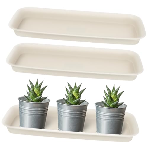 TINEASUR 3 Stück Kunststoff Blumentopf Tabletts Mehrzweck Gartenuntersetzer Für Blumentöpfe Witterungsbeständig Ideal Für Innen Und Außenbereiche Praktische Basis Für Pflanzenpflege von TINEASUR