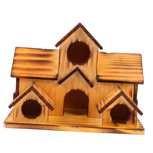 TINEASUR Vogelvilla, Kleines Vogelhaus, Vogelhaus, Gartennisthaus, Vogelnester Für Den Außenbereich, Hölzerner Sittichkäfig, Papageiennest Im Freien, Hölzernes Vogelfutterhaus, von TINEASUR