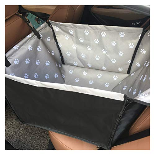 Hundesitzabdeckung wasserdichte Haustierenträger Hund Autositzbezug Matten Hängemattenkissen Tragen for Hunde Transportin (Color : Grey, Size : 60x35x50cm) von TIYGHI