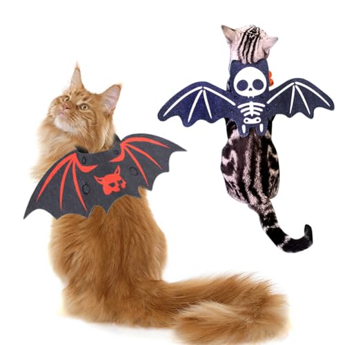 TJCGCKK Hunde Katzen Fledermaus Kostüm Haustier Fledermausflügel Hundekostüm Bat Wings Haustier Halloween Kostüm Tierkostüm 2 Stück von TJCGCKK