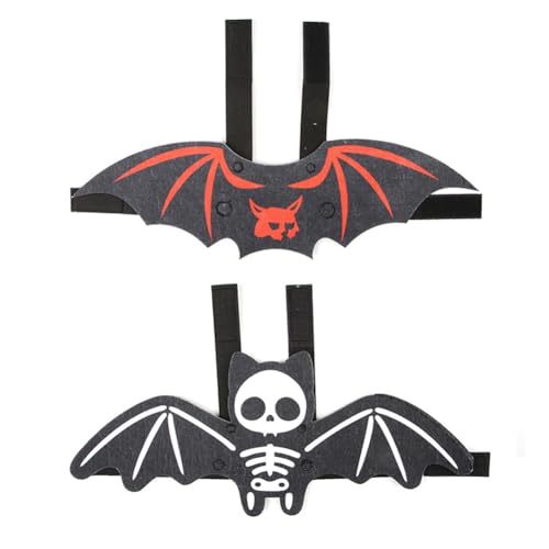 TJCGCKK Hunde Katzen Fledermaus Kostüm Haustier Fledermausflügel Hundekostüm Bat Wings Haustier Halloween Kostüm Tierkostüm 2 Stück von TJCGCKK