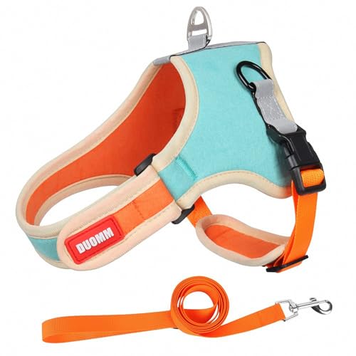 TKMARS Hundegeschirr, Hochglänzende Reflexionsstreifen Hunde Geschirr, Selbsteinstellend, Bequem und Leicht Geringe Größe Dog Harness von TKMARS