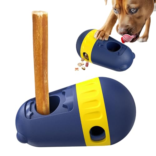 Dog Bully Stick Holder Safety Device And Interactive Treat Dispensing Toys Adjustable Unstructible Food Toy For Small/Medium/Large Aggressive Chewers Extra Large Breeds Langeedom Crate Puzzle Ball UV3 von TLKNG