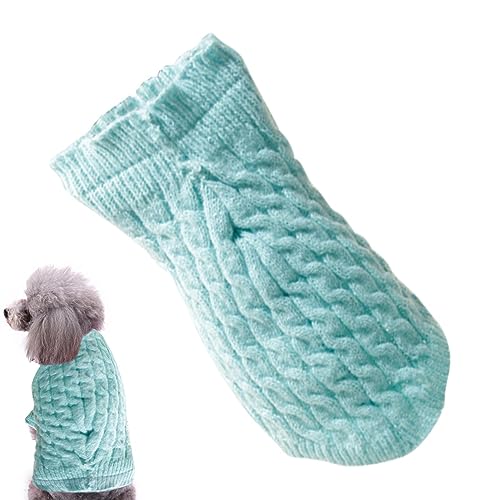 TLM Toys Gestrickter Pullover Hundepullover, Haustier Winterpullover, Strickwaren für Hunde, Kleidung für Hunde, Rollkragenpullover für Welpen, Hundebekleidung, Sweatshirt für Haustiere von TLM Toys