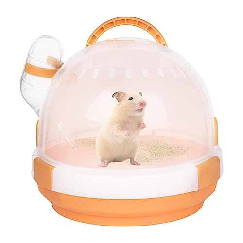 TLM Toys Hamsterkäfig | Zwerghamsterkäfig mit Wasserflasche | Igelträger, Kleintierträger, tragbarer Haustierkäfig für Rennmäuse, Zwerghamster, Igel von TLM Toys