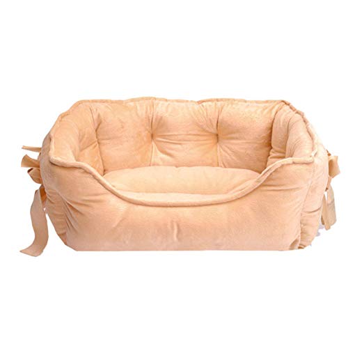 Hundebettmatte, rosa Hundebett, Prinzessinnen-Welpenbett for kleine Hunde, weiches Katzensofa, atmungsaktive Kätzchenbetten for drinnen, Kätzchen, rutschfest, rosa Katzenbett, waschbar, Mädchen-Hundeb von TLTLT