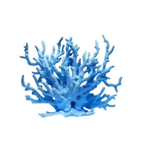 Aquarium Aquascape Simulation Korallen Harz Gefälschte Korallen Geeignet for Aquarium Ornamente Unterwasser(Blue) von TMAOZW