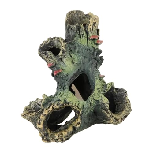 Harz Steingarten Aquarium Landschaft Aquarium Dekoration Steingarten Berg Hiding Cave Pet Supplies Ornament 1pc von TMAOZW