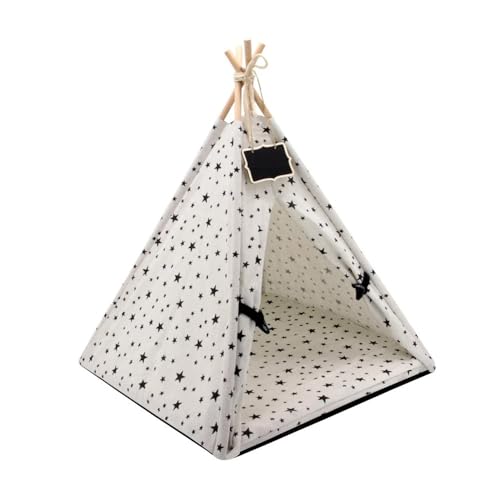 TMAOZW Haustierzelt, Katzenbett, tragbares Katzenbett for Hunde und Katzen im Freien, geeignet for den Innenbereich, seitlich auf dem Boden, Garten(White) von TMAOZW