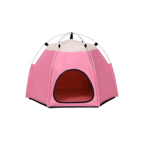 Heimtierbedarf Katzenhütte Welpenhaus Sonnenschutz for den Außenbereich Atmungsaktives Faltbares Zelt Geeignet for Katzen und Hunde Spielen Ausruhen Mittagspause(Image Color-07) von TMAOZW