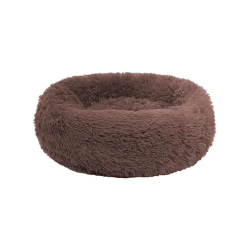 TMAOZW Katzenhütte Hundehütte Winter Warme Matte Haustierhütte Hundeunterlage Heimtierbedarf Geeignet for Betten Indoor-Katzen Kleines Hundebett Waschbar(Brown,50cm) von TMAOZW