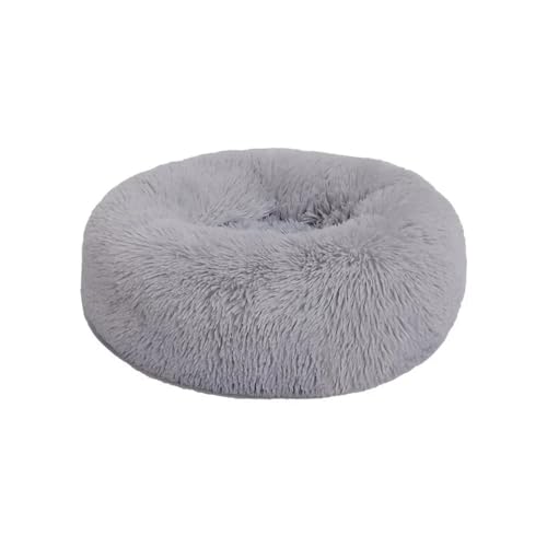 TMAOZW Katzenhütte Hundehütte Winter Warme Matte Haustierhütte Hundeunterlage Heimtierbedarf Geeignet for Betten Indoor-Katzen Kleines Hundebett Waschbar(Light Gray,80cm) von TMAOZW